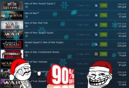 Новогодние скидки на «В тылу врага» и игры на GEM2 до 90%!
