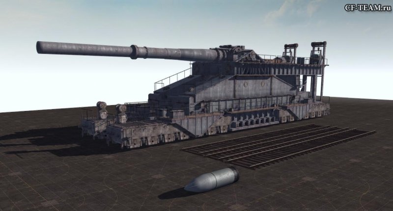 German railway gun/Немецкая артиллерия "Густав"